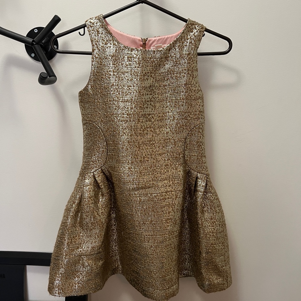 Cat & Jack gold little girls dress